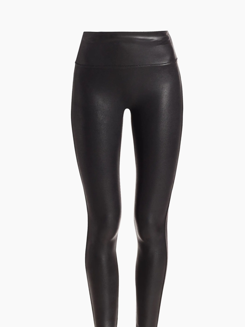 Spanx faux leather High-Rise Black Shiny Leggings - Women - Picture 2 of 5